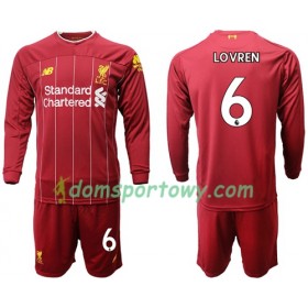 Koszulka Liverpool Lovren 6 Dziecięcy Domowe Koszulki Piłkarskie 2019-2020 Długi Rękaw